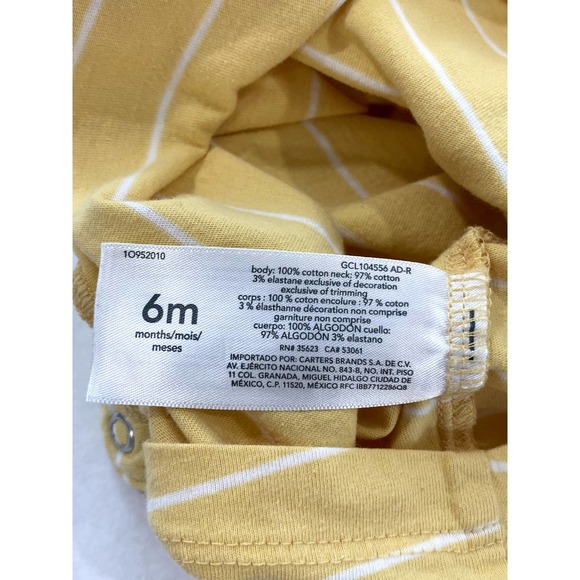 Carter's Baby Short Sleeve Cotton Romper - Picture 5 of 5